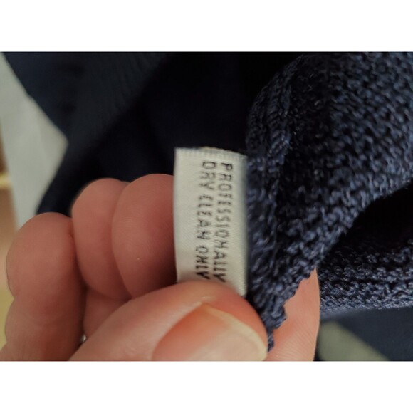 St. John Basics Santana Knit Blue Pull-On Skirt Size 8 - Picture 5 of 5